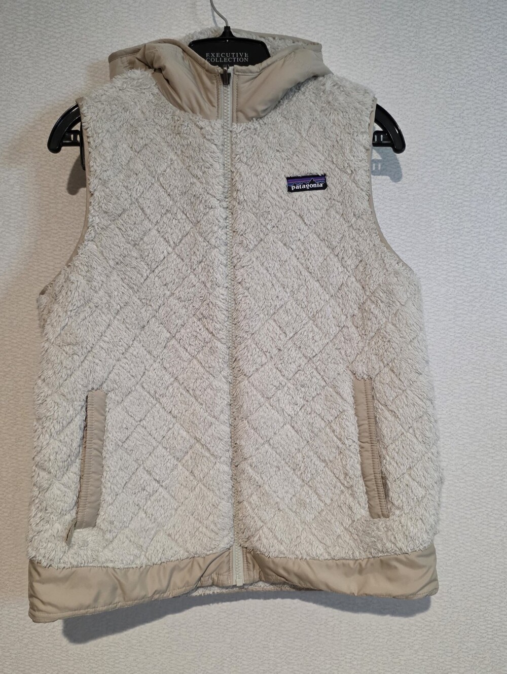 Patagonia Los Gatos Hooded Reversible Fleece Vest Medium Winter Fall Warm